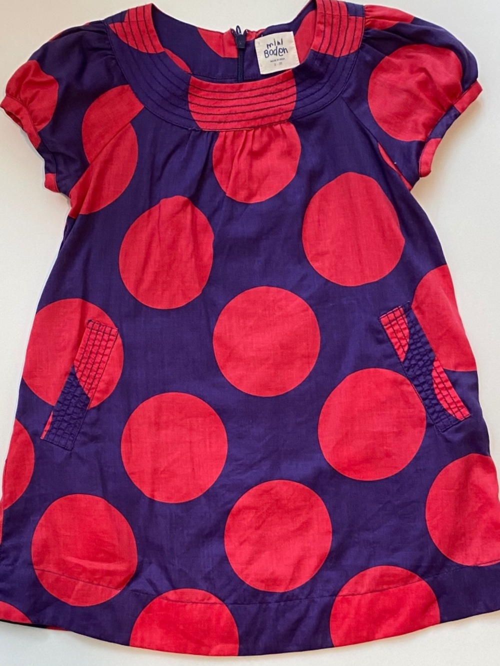 Mini Boden Girls Polka Dot Dress